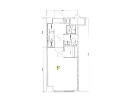 ハイツエフケー相模大野(1K/4階)の間取り写真