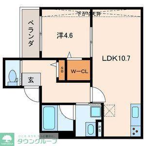 キルシュM(1LDK/2階)の間取り写真