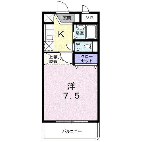 GRACEONE(1K/4階)の間取り写真