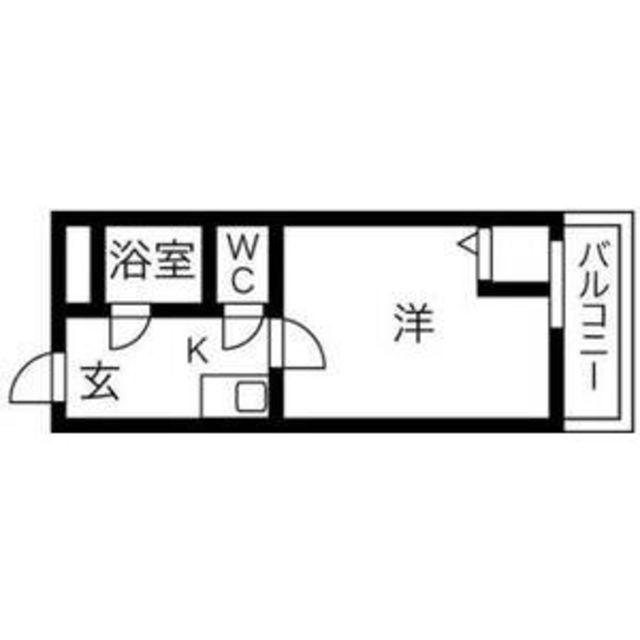 プレアール堺宿院(1K/2階)の間取り写真