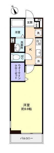 ひまわりガーデン八千代(1K/2階)の間取り写真