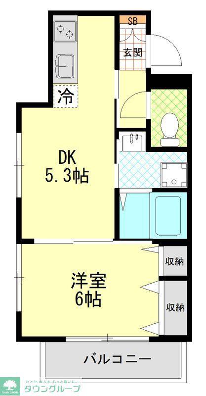 NAKAHA LIFE -ナカハライフー(1DK/1階)の間取り写真