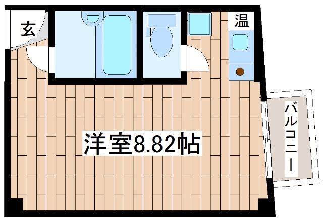 グランディア北野異人館通(ワンルーム/6階)の間取り写真