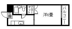 コーポ御用(1K/3階)の間取り写真