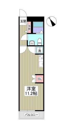 サンネクテール恵比寿(ワンルーム/2階)の間取り写真