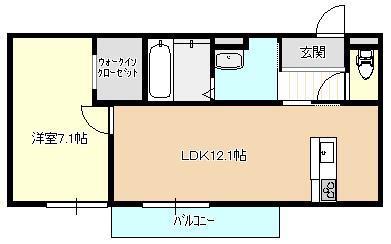 シルトクレーテ(1LDK/3階)の間取り写真