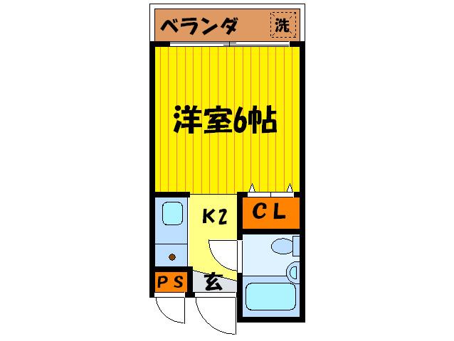 ルミエール18(1K/3階)の間取り写真