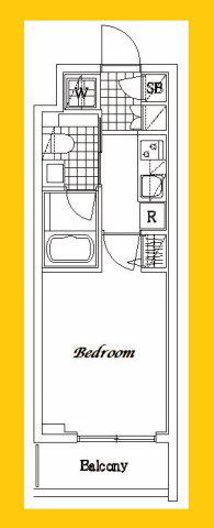 THE RESIDENCE OF TOKYO TY16(ワンルーム/1階)の間取り写真