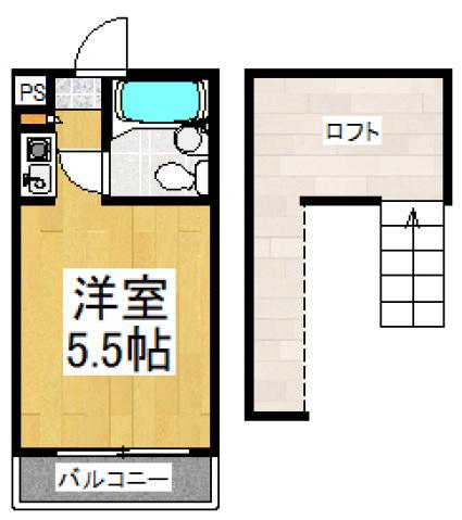 パークアベニューデュエット久米川(ワンルーム/2階)の間取り写真