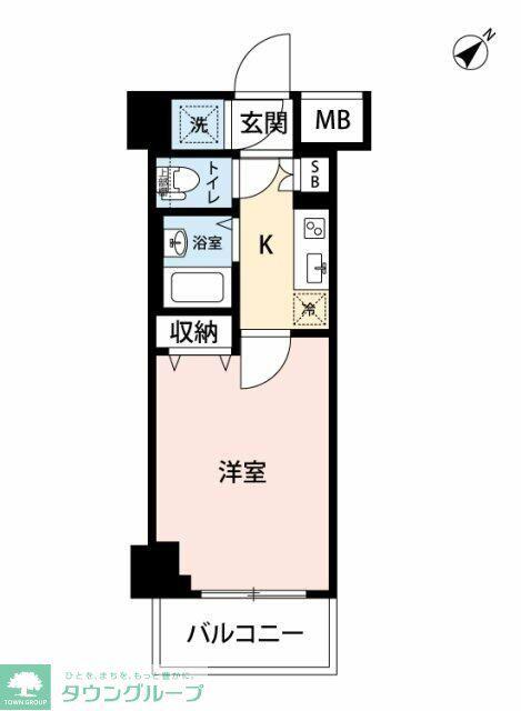 マイナビSTAYミライエ新宿西口(1K/5階)の間取り写真