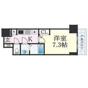 エスリード上前津セレーノ(1K/7階)の間取り写真