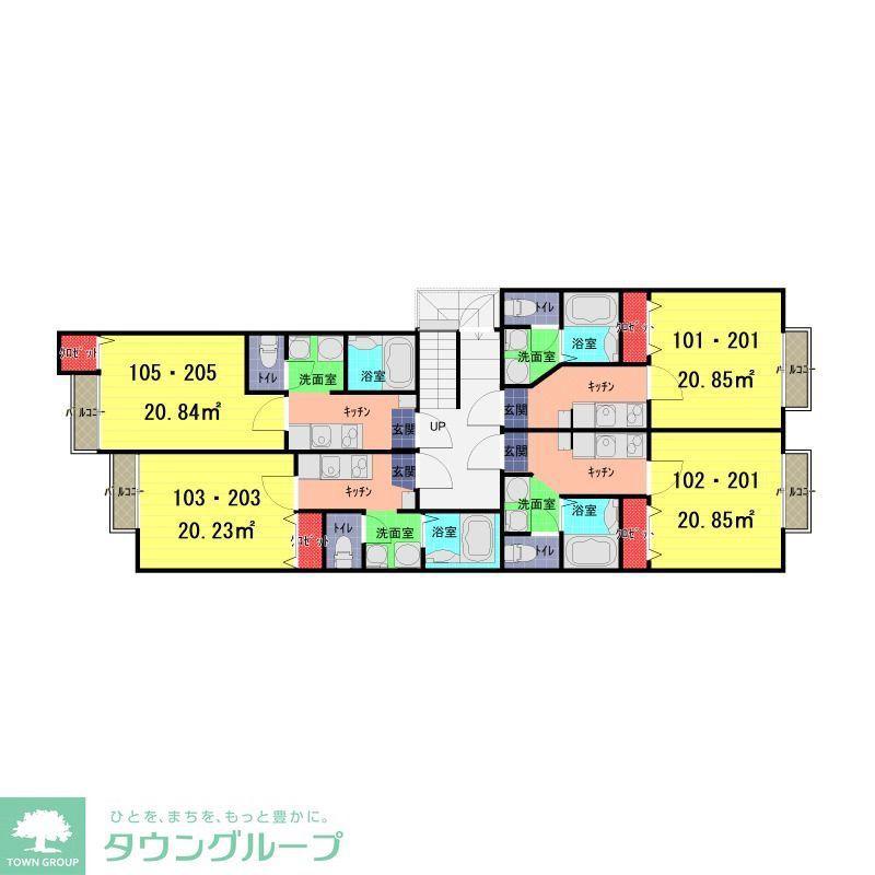 禅-VOLPE-(1K/2階)の間取り写真