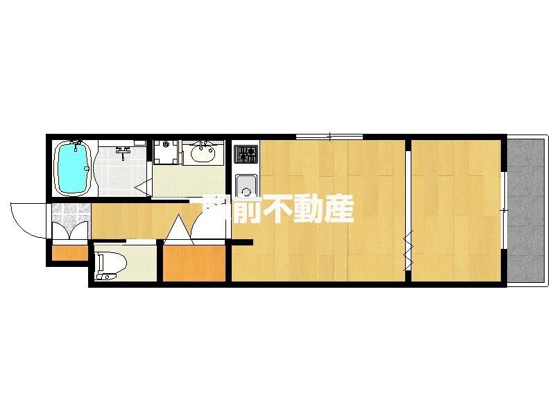 グランヨーロピアン(1LDK/5階)の間取り写真