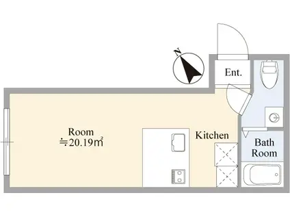 GRANDE MAISON KAMATA(1K/1階)の間取り写真