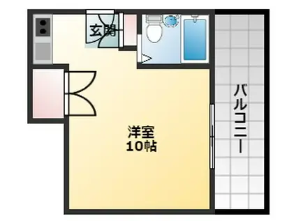 ウィンライフ松原II(ワンルーム/5階)の間取り写真