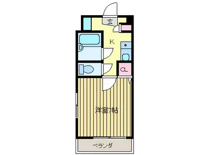 ハイツレマン(1K/1階)の間取り写真