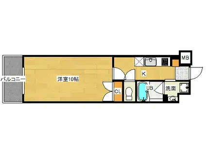 ウイング昭和町(1K/2階)の間取り写真