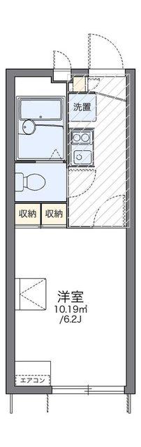 レオパレスライスワン(1K/1階)の間取り写真