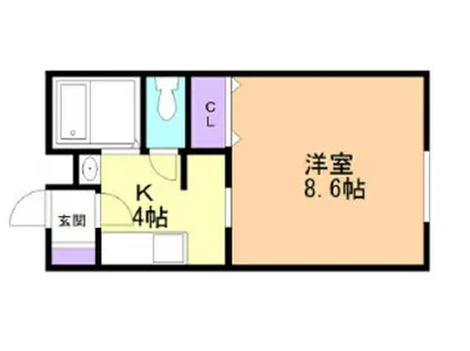 NORFINO GARE(1K/1階)の間取り写真