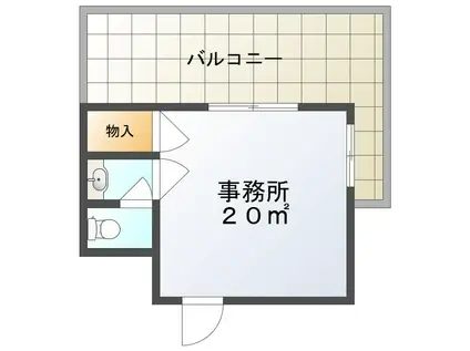 RISE イースト(ワンルーム/4階)の間取り写真