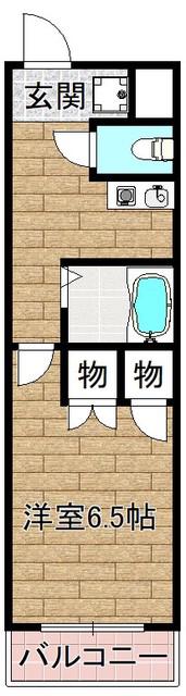 旭ビル(1K/3階)の間取り写真