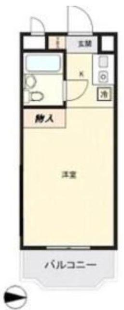 アートイン大塚(ワンルーム/2階)の間取り写真