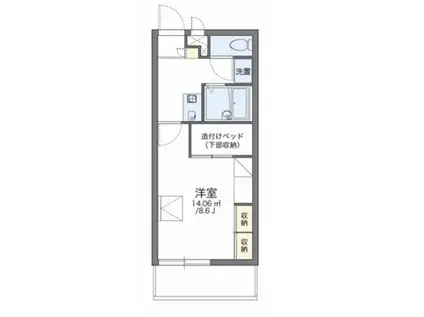 レオパレスアゼリア(1K/2階)の間取り写真