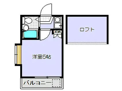 レオパレス大崎第2(1K/2階)の間取り写真