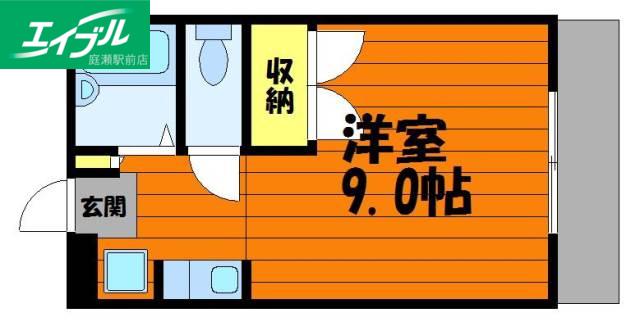 パル I(1K/1階)の間取り写真