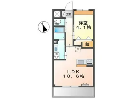 モンテ フェリーチェ(1LDK/2階)の間取り写真