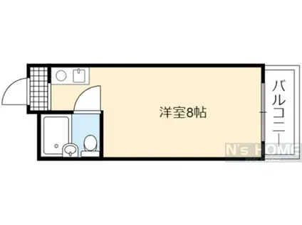 ハイム吉田(ワンルーム/3階)の間取り写真