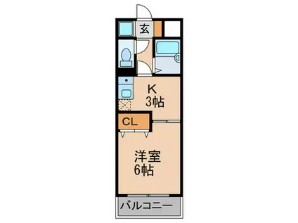 アルカディア・シティ-(1K/4階)の間取り写真
