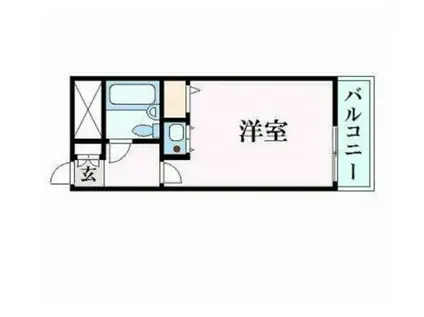 朝日プラザアーバンコア高松(ワンルーム/5階)の間取り写真