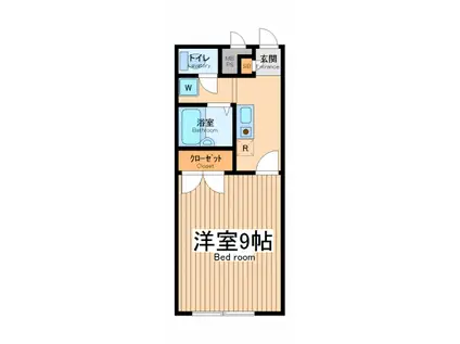 プレジールカドーエポック(1K/2階)の間取り写真