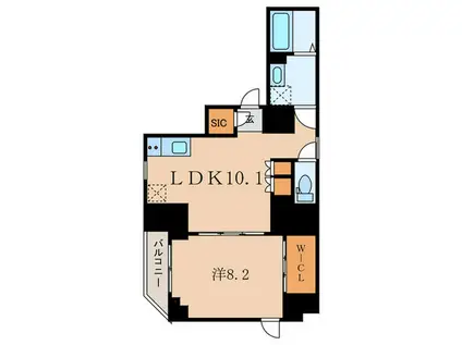 CREAL PREMIER恵比寿(1LDK/2階)の間取り写真