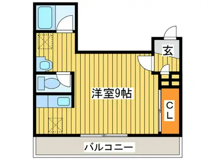 セントポーリア五番館(ワンルーム/4階)の間取り写真