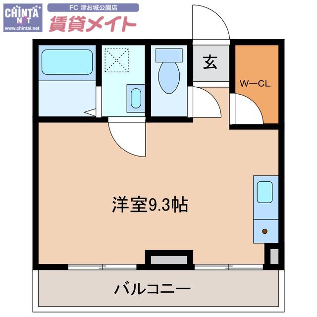リヨン江戸橋(ワンルーム/4階)の間取り写真
