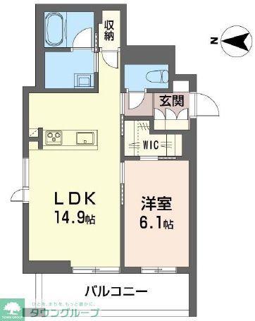 センターレジデンス グランデ(1LDK/2階)の間取り写真