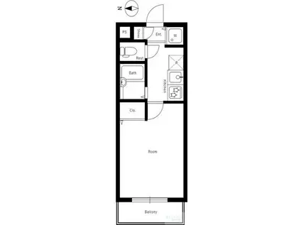 GENOVIA中野・都立家政(1K/5階)の間取り写真