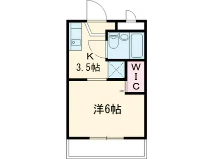 グレース21(1K/3階)の間取り写真