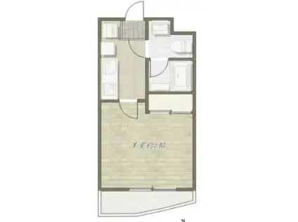 ジュネス南池袋(1K/3階)の間取り写真