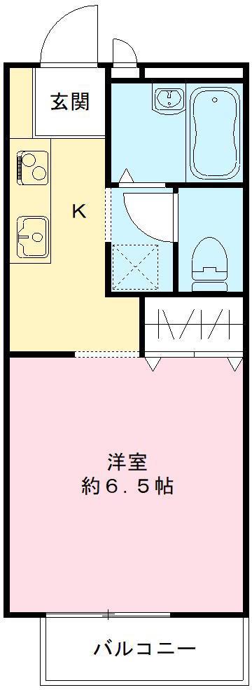 アルシオネ(1K/1階)の間取り写真