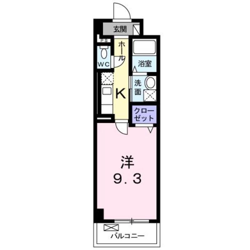 GOOD LIFE(1K/4階)の間取り写真