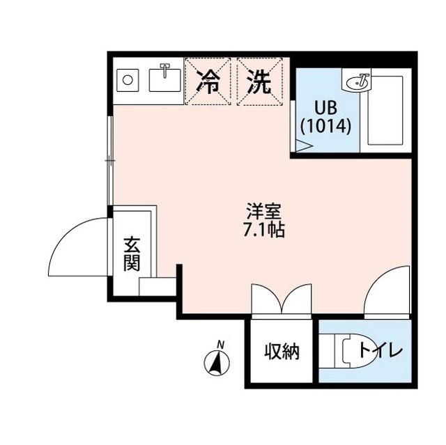 アートヒルズ南大泉(ワンルーム/1階)の間取り写真