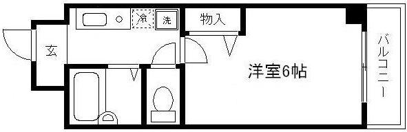 マイア松本(1K/7階)の間取り写真