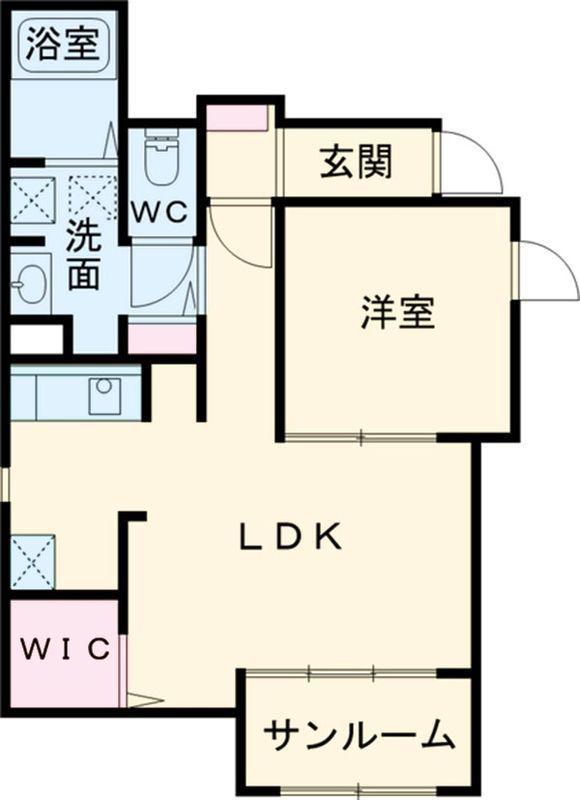 ANNS HOUSE(1LDK/1階)の間取り写真