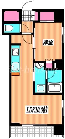 GRACE吉祥寺本町(1LDK/2階)の間取り写真