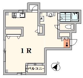 紀伊國屋ビル(ワンルーム/3階)の間取り写真