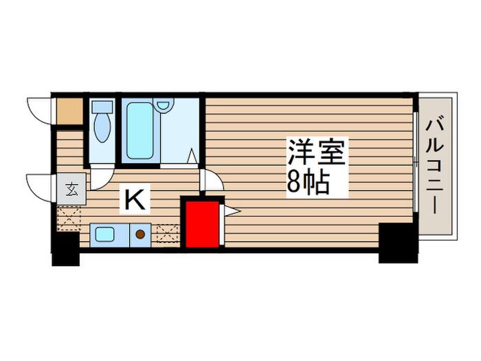 マリンガーデン妙典(1K/2階)の間取り写真