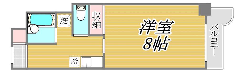 ソフィアコート(1K/5階)の間取り写真